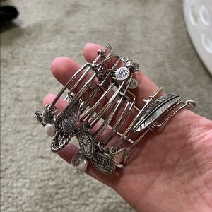 Alex and Ani Silver Charm Bracelet Collection